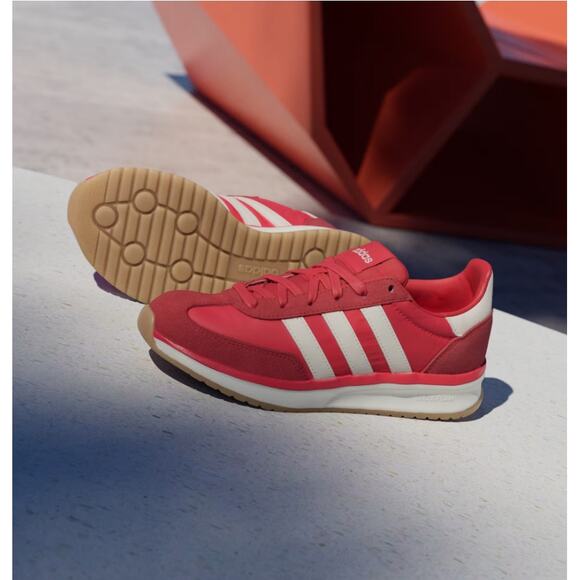 Adidas Women's Pure Ruby Off White RUN 70s 2.0 Trainer Shoes Size 9 - Picture 1 of 12